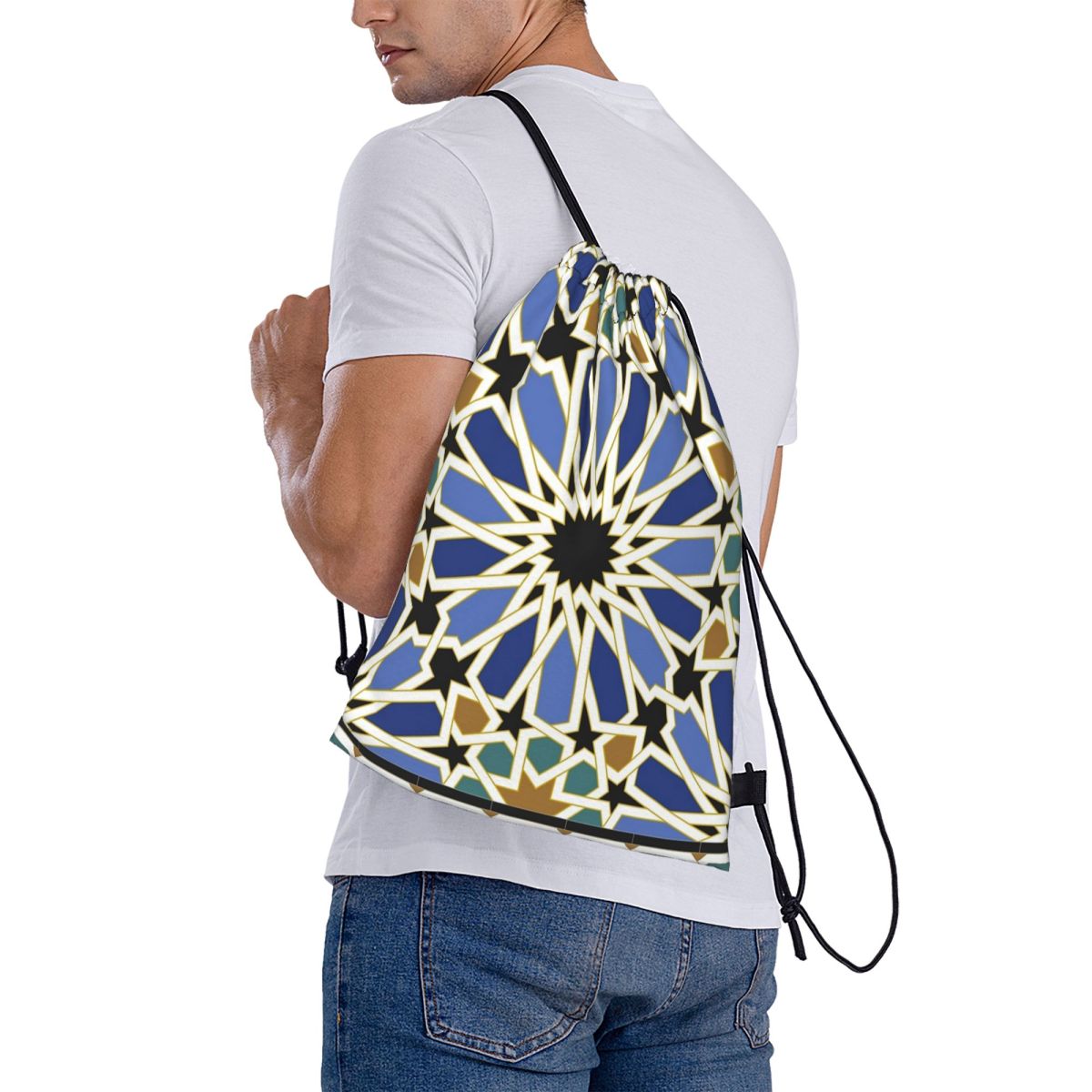 Tile Bag Drawstring - Arapça Karo I Sırt Çantaları Çok