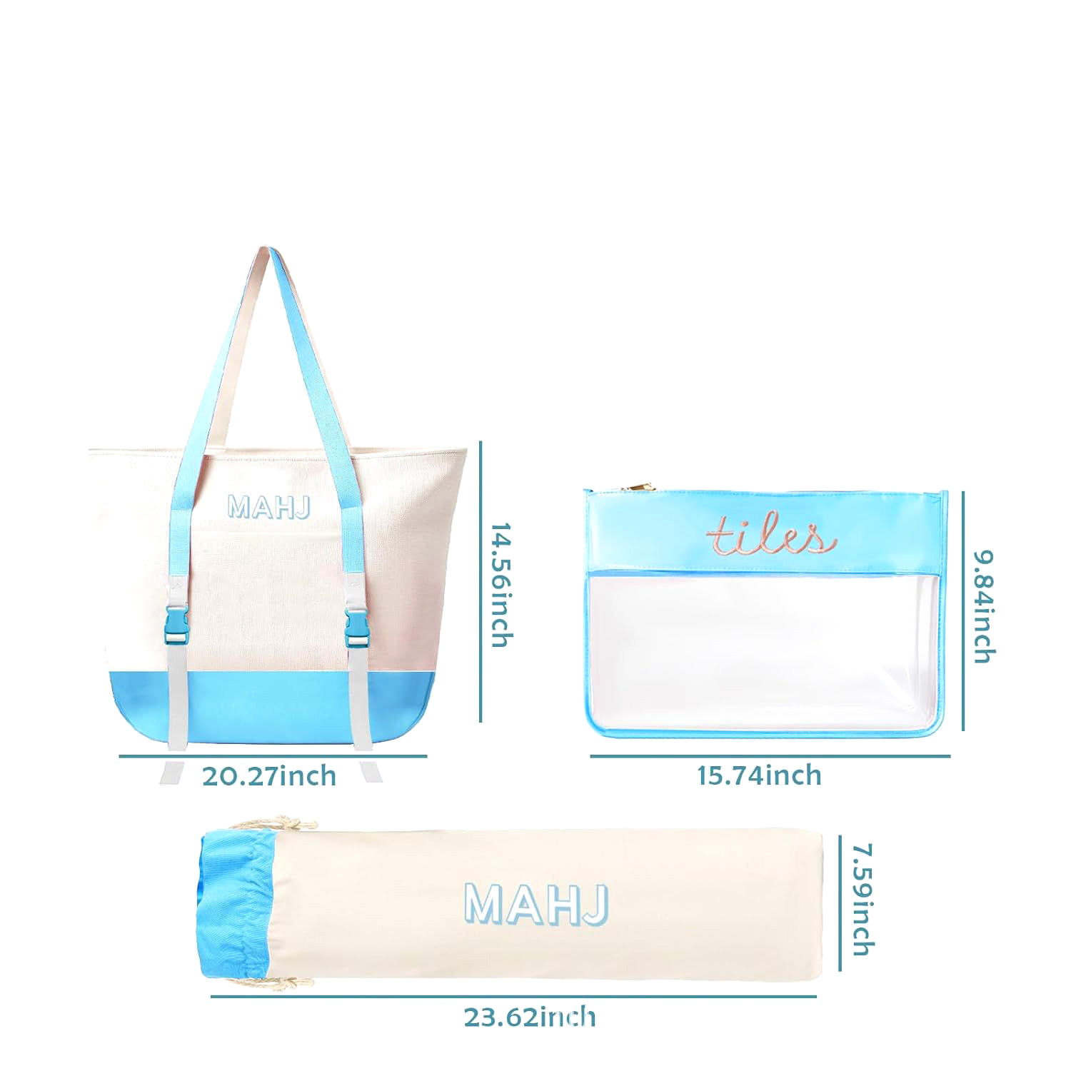 Mahjong Taşları için Şeffaf Fe - Tile Bag Drawstring incelemesi ve fiyatı