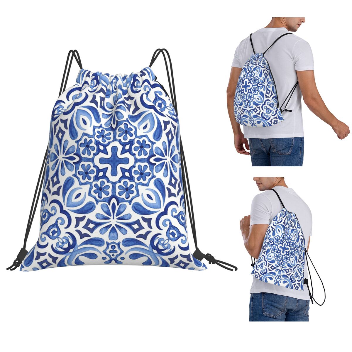 Akdeniz Mozaik Fayansları Azul - Tile Bag Drawstring incelemesi ve fiyatı